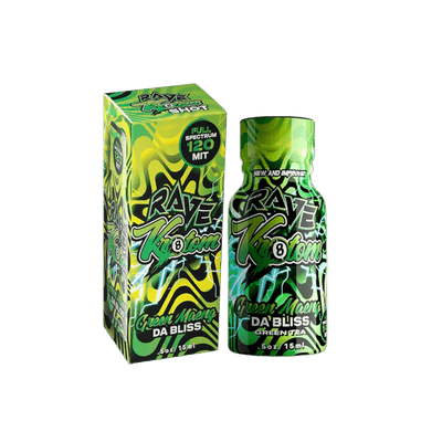 RAVE KRATOM GREEN MAENG DA BLISS 0.5OZ - GREEN (FULL SPECTRUM, 140MG MIT)