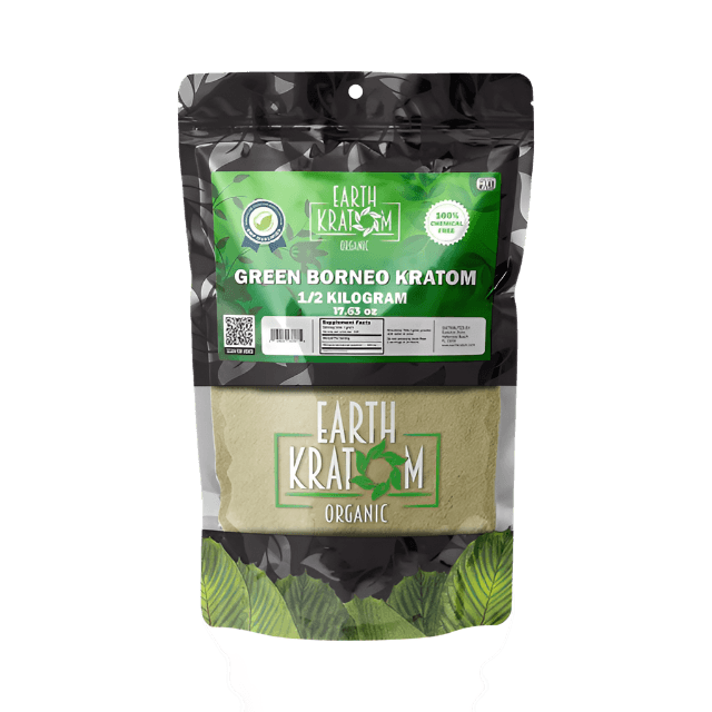 EARTH KRATOM POWDER 500G - BORNEO GREEN VEIN