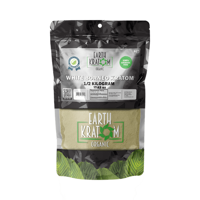 EARTH KRATOM POWDER 500G - BORNEO WHITE VEIN