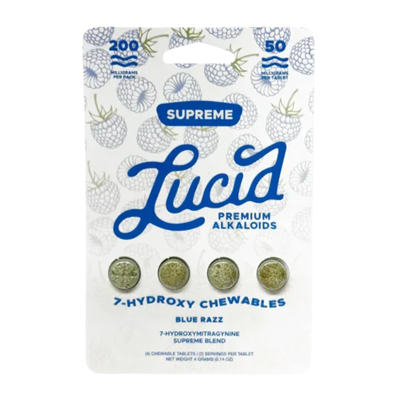 Lucid Supreme 7-Hydroxymitragynine Chewables Tablets 4ct 50mg Per Tablet