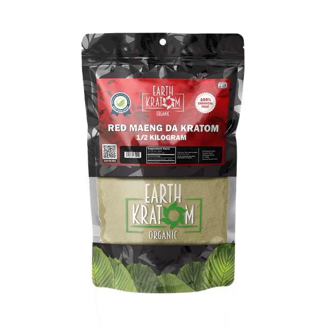 EARTH KRATOM POWDER 500G - MAENG DA RED VEIN