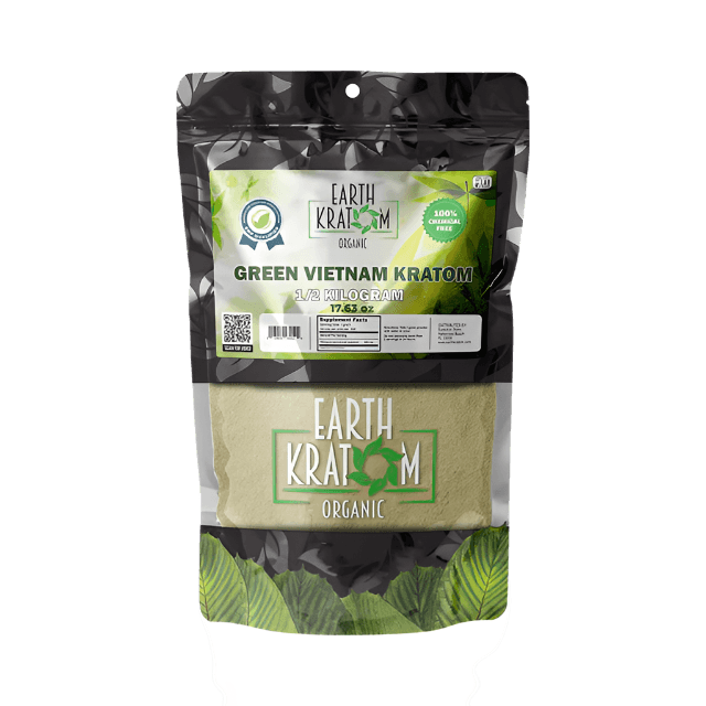 EARTH KRATOM POWDER 500G - VIETNAM GREEN VEIN
