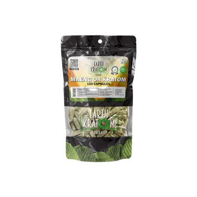 EARTH KRATOM CAPSULES 150CT - MAENG DA GREEN VEIN