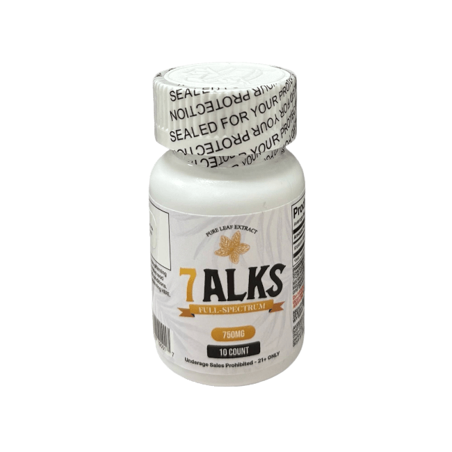 7ALKS 10ct 7OH Chewable Tabs Bottle 40mg Per Tablets