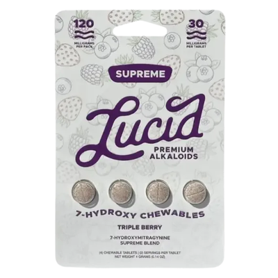 Lucid 7-Hydroxymitragynine Chewable Tabs 4ct 30mg per Tablets