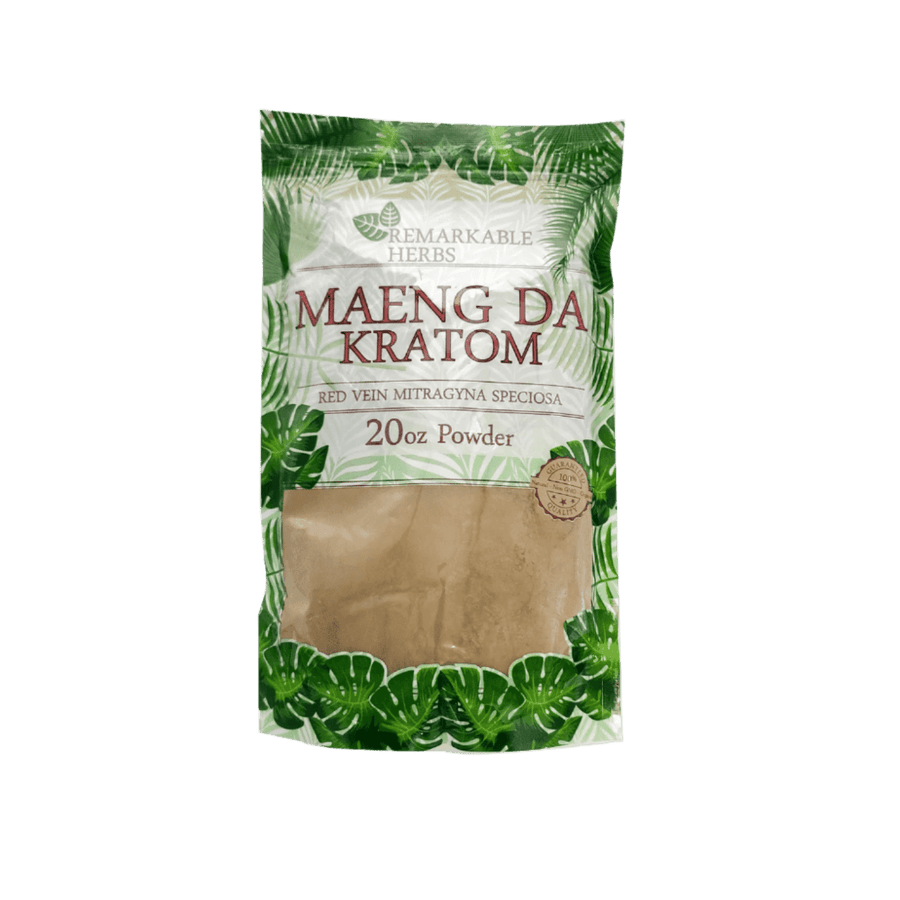 REMARKABLE HERBS KRATOM POWDER 20OZ - MAENG DA RED VEIN