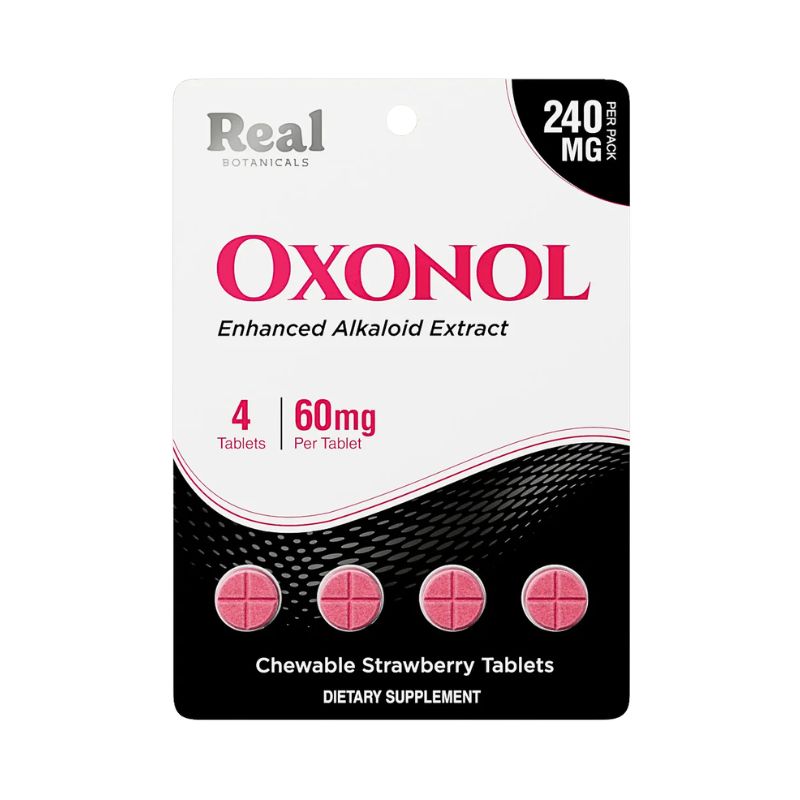 Real Botanicals Oxonol Enhanced Alkaloid Extract Chewable 60mg Per Tablet