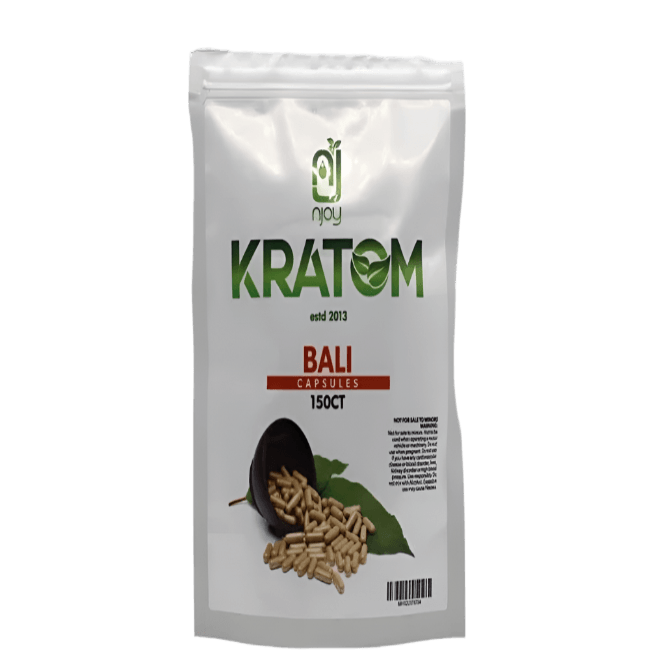NJOY KRATOM CAPSULES 150CT - BALI