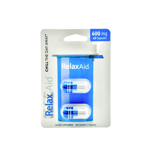 RELAX AID DIETARY SUPPLEMENT CAPSULES 2CT / 600MG