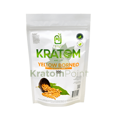 NJOY KRATOM CAPSULES 20CT - BORNEO YELLOW VEIN
