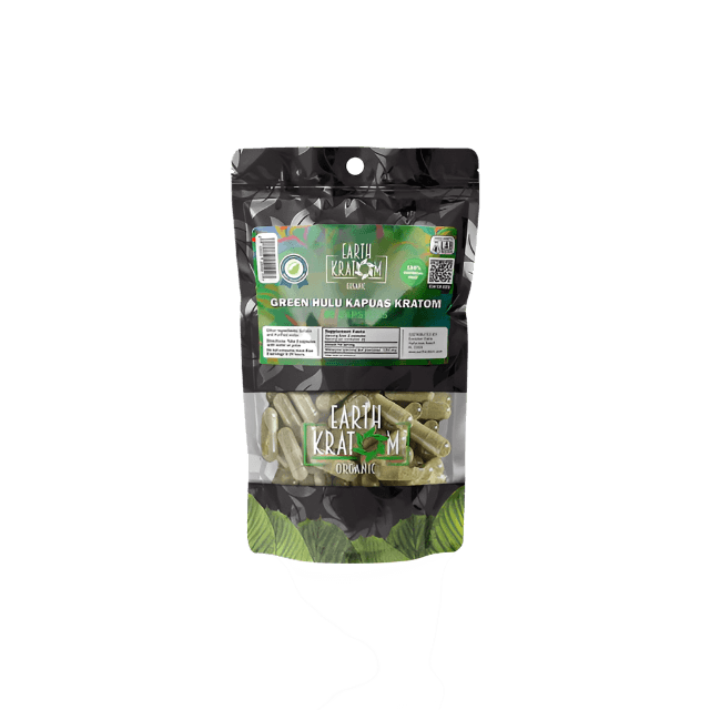 EARTH KRATOM CAPSULES 65CT - HULU GREEN VEIN