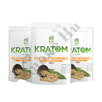 NJOY KRATOM CAPSULES 75CT - BORNEO YELLOW VEIN