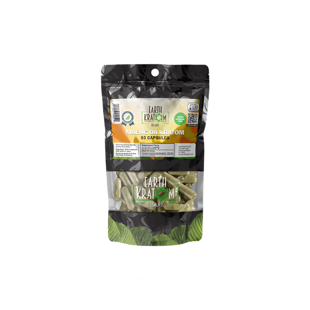 EARTH KRATOM CAPSULES 65CT - MAENG DA GREEN VEIN