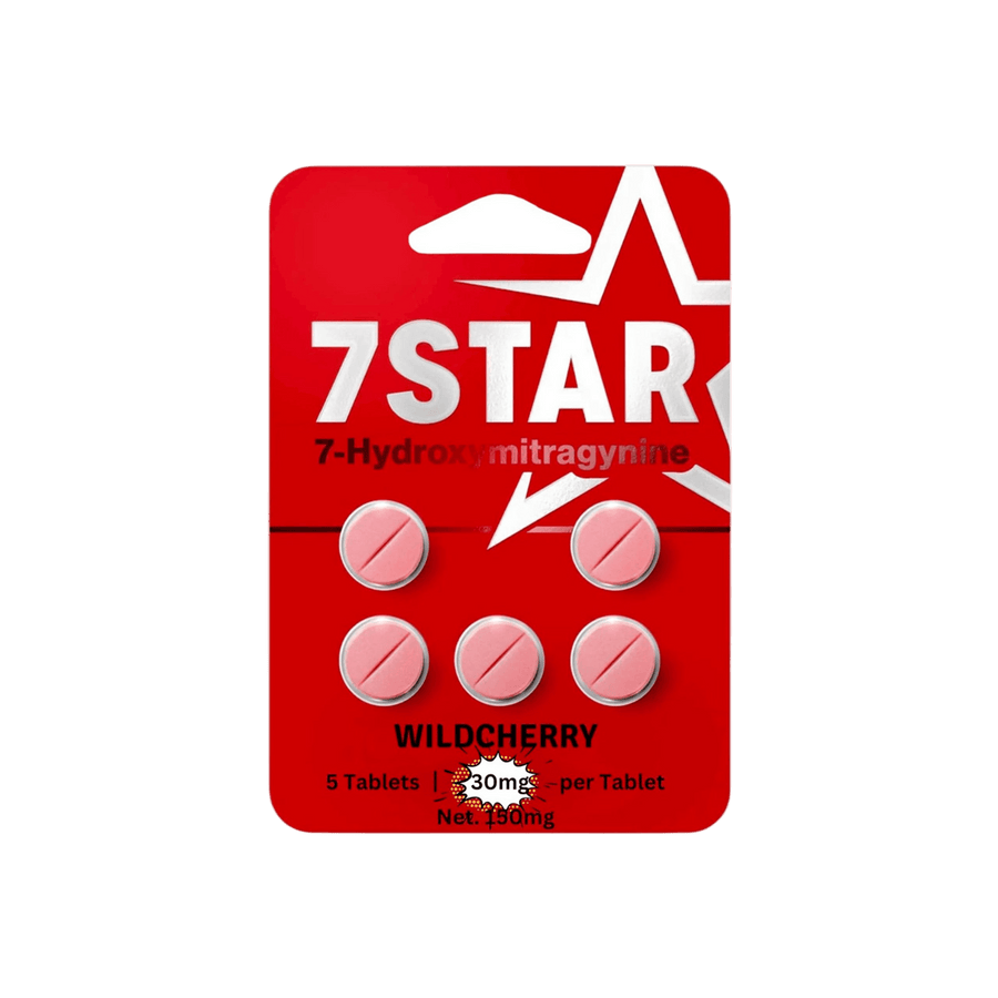 7STAR 7-HYDROXYMITRAGYNINE TABLETS 30MG 5ct - CHERRY