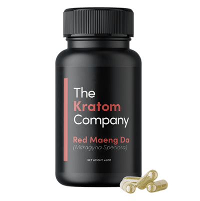 THE KRATOM COMPANY CAPSULES 150CT / 4.8OZ / 500MG - MAENG DA RED VEIN