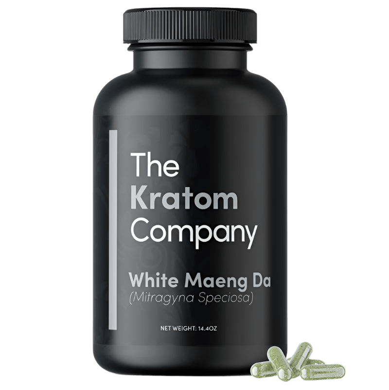THE KRATOM COMPANY CAPSULES 500CT / 14.4OZ / 500MG - MAENG DA WHITE VEIN