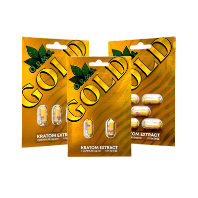 O.P.M.S. KRATOM CAPSULES - GOLD 2CT