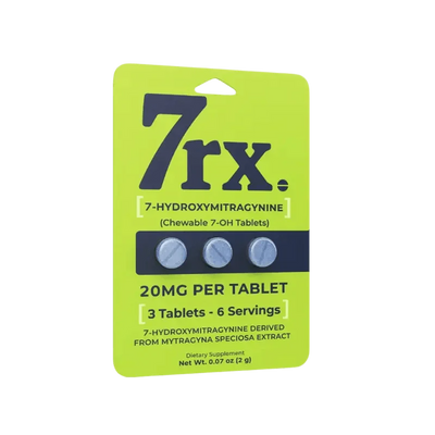 7rx 3ct 7OH Chewable Tabs 20mg per Tablet