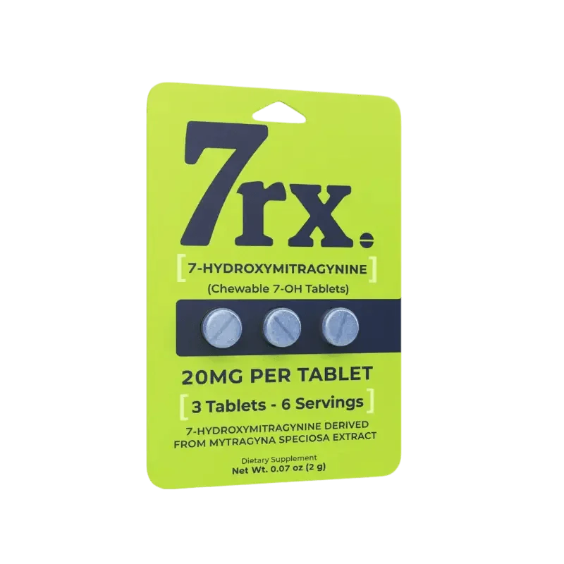 7rx 3ct 7OH Chewable Tabs 20mg per Tablet