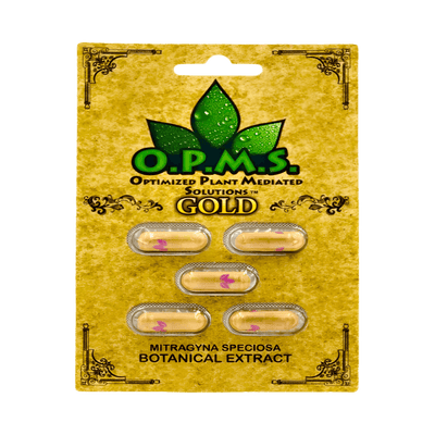 O.P.M.S. KRATOM CAPSULES - GOLD 5CT
