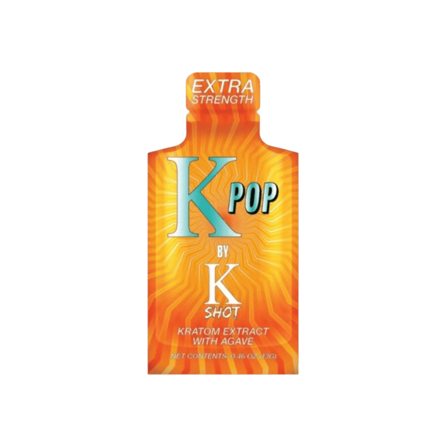 K SHOT K POP GEL PACKS 13G 100MG - KRATOM+AGAVE EXTRA STRENGTH