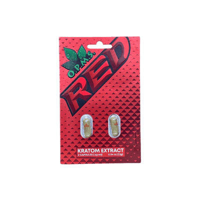 O.P.M.S. KRATOM CAPSULES - RED 2CT