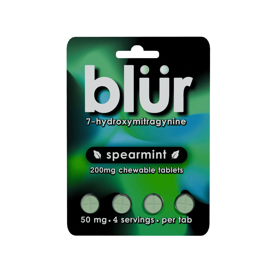 Blur 4ct 7OH Spearmint Tabs 50mg Per Tablet