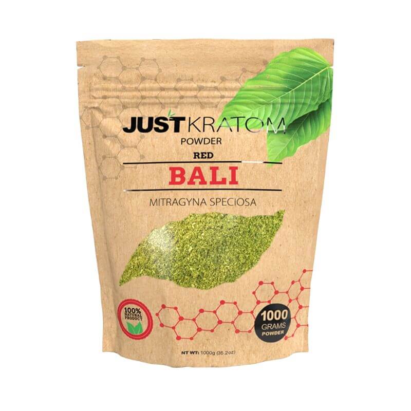 JUST KRATOM POWDER 1000 GRAMS - BALI RED VEIN
