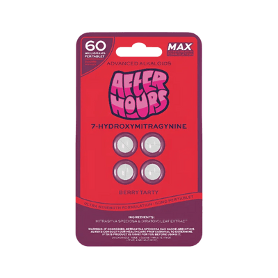 After Hours 4ct 7OH Chewable Tabs Berry Tarty 60mg per Tablet