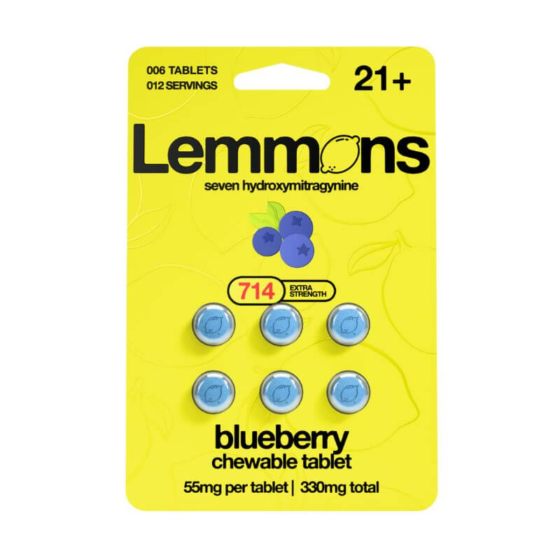 Lemmons 7-Hydroxymitragynine Chewable Tablets 6CT 55MG Per Tablet