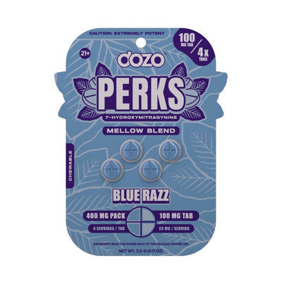 Dozo Perks 7-Hydroxymitragynine Tablets 4ct 100mg Per Tablet