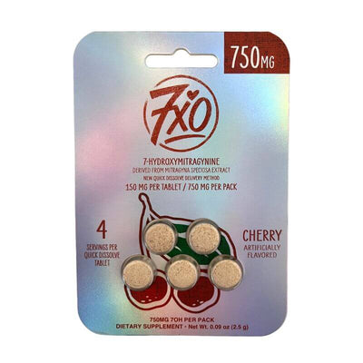 7XO 7-HYDROXYMITRAGYNINE DISSOLVABLE TABLETS 5CT 150MG PER TABLET