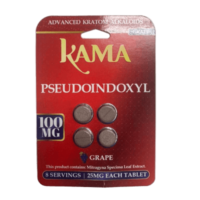 KAMA PSEUDOINDOXYL TABLETS 4CT / 100MG β GRAPE
