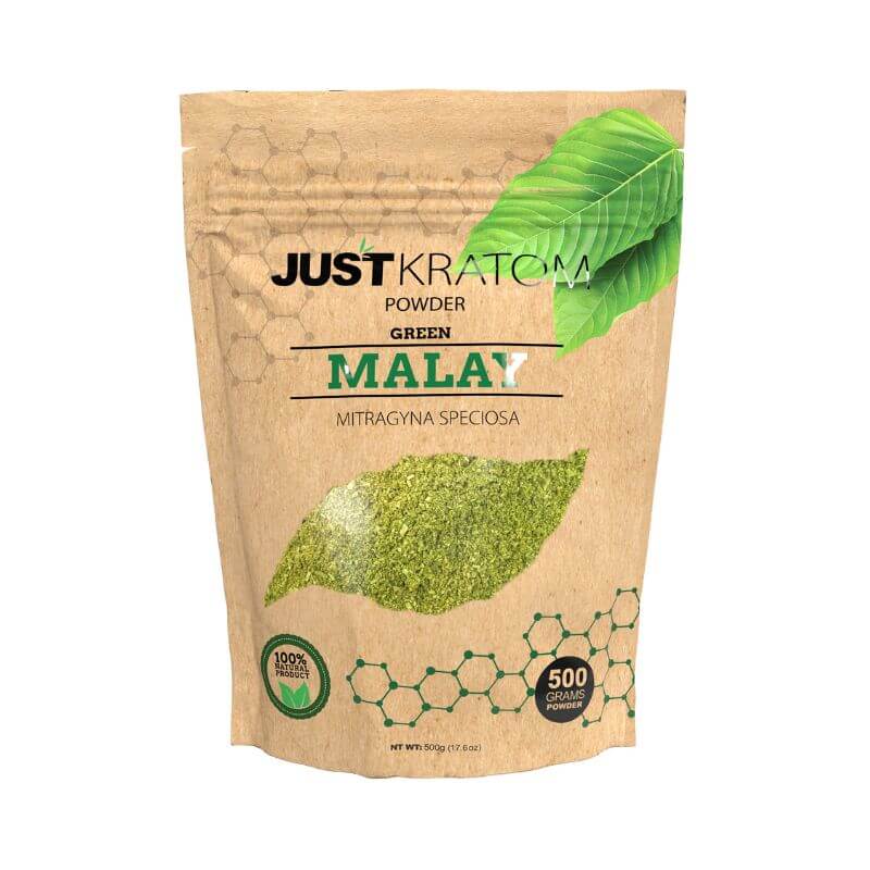 JUST KRATOM POWDER 500 GRAMS - GREEN MALAY
