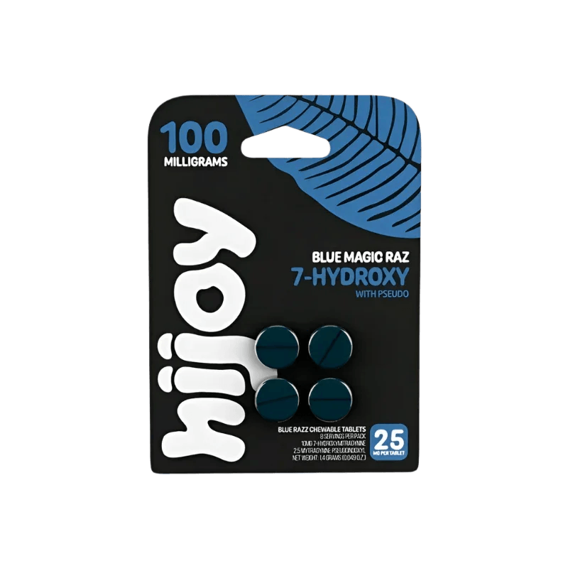 HIJOY 4ct 7OH + Psuedoindoxyl Blue Magic Raz 25mg per Tablet