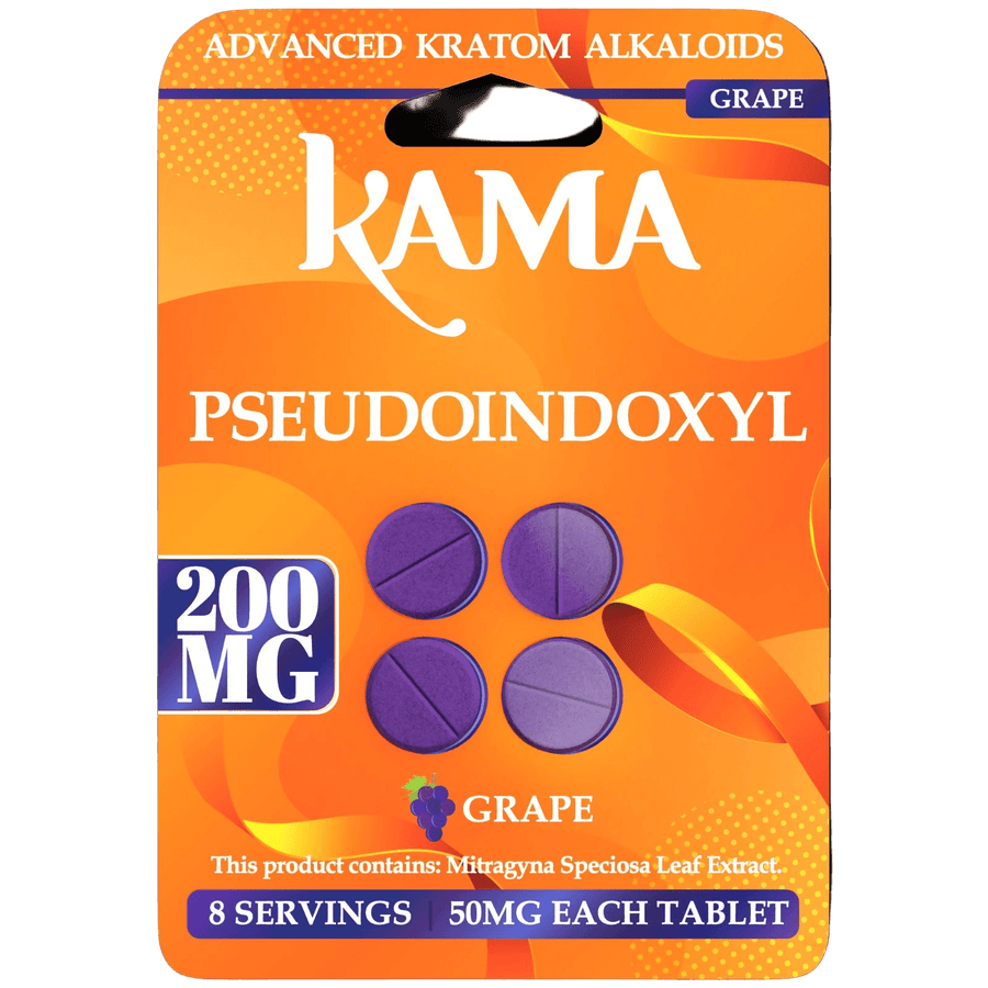 KAMA 4ct Psuedoindoxyl Tabs Grape 50mg per Tablet