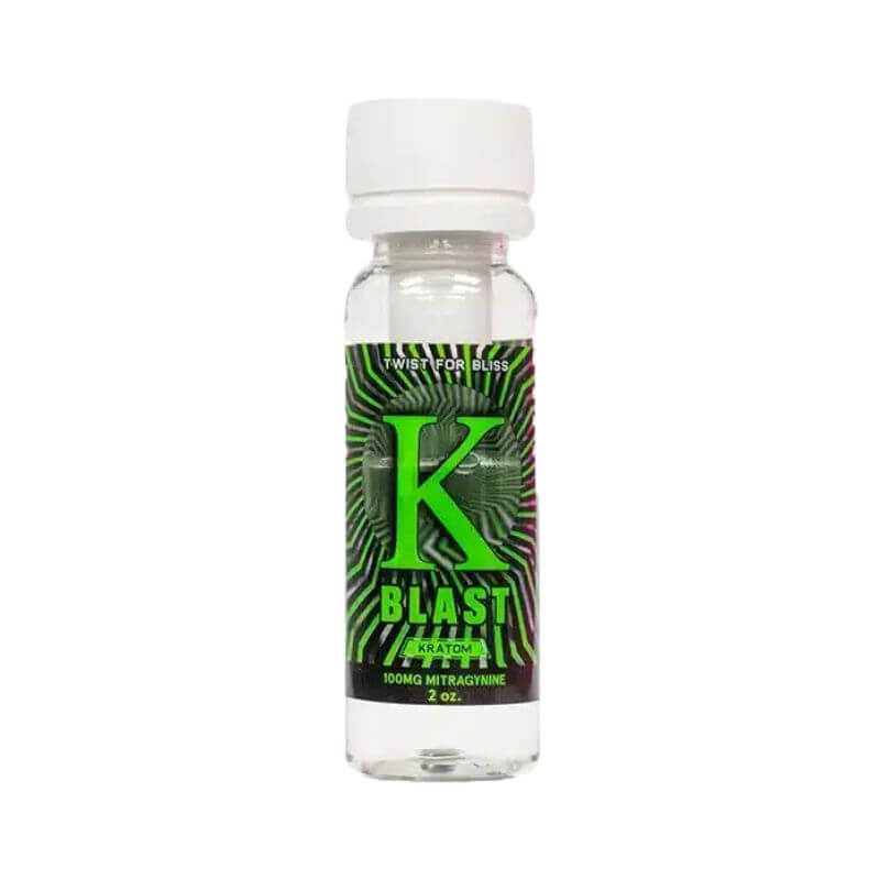 K Blast Kratom Extract Shots 100mg (2fl oz)