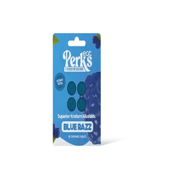 Eat Perkz 4ct 7OH Blue Razz Chewable Tabs 25mg Per Tablet