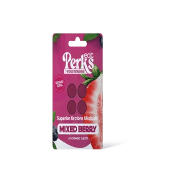 Eat Perkz 4ct 7OH Mixed Berry Chewable Tabs 25mg Per Tablet