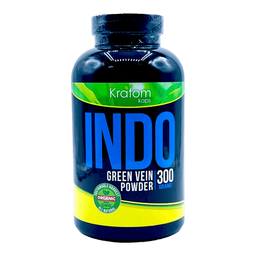 KRATOM KAPS POWDER 300G - INDO GREEN VEIN