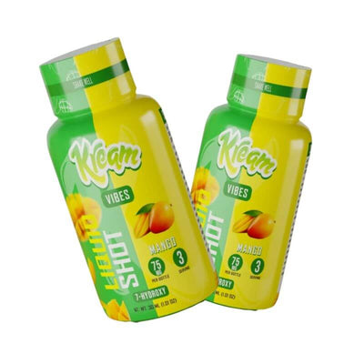 Kream 7-Hydroxymitragynine Vibes Liquid Shot 30ml 75MG per bottle - Mango