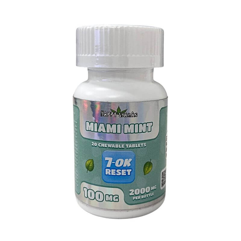 HAPPY SHAMAN 7-OK RESET (SR-17) CHEWABLE TABLETS 20CT 100MG PER TABLET