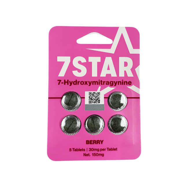 7Star 5ct 7OH Chewable Tabs Berry 30mg Per Tablets
