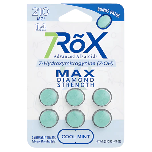 7Rox 7-Hydroxymitragynine Tabs 6ct + 1 Free 30mg Per Tablet