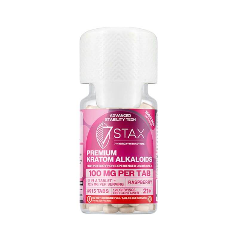 7STAX 7-HYDROXYMITRAGYNINE TABLETS 15CT 100MG PER TABLET