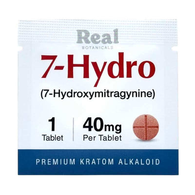 REAL BOTANICALS 7-HYDRO (7OH) 40MG TABLET - 1CT