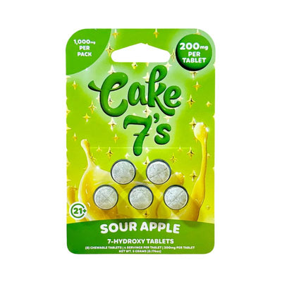 Cake 7's 7-Hydroxymitragynine Chewable Tablets 5ct 200mg Per Tablet