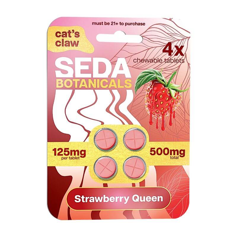 Seda Botanicals Cat's Claw Chewable Tablets 4ct 125mg Per Tablet