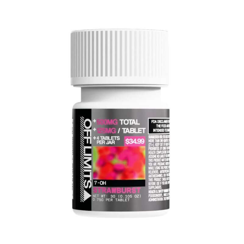 OFF LIMITS 7-HYDROXYMITRAGYNINE TABLETS 4CT 125MG PER TABLET
