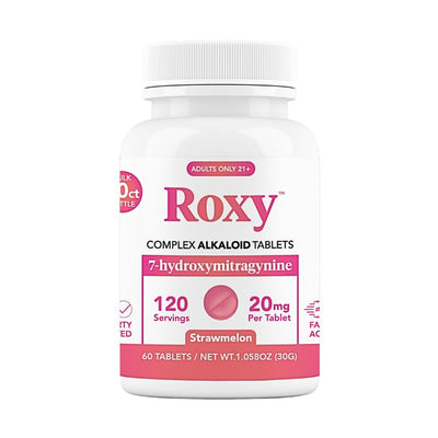 Roxy Complex Alkaloids 7-Hydroxymitragynine Tablets 60ct 20mg Per Tablet